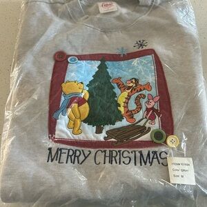 New in original packaging Disney Pooh embroidered sweatshirt